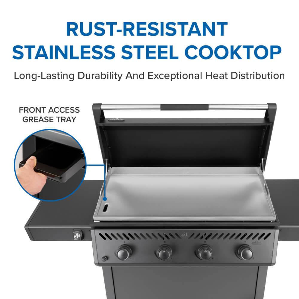 Freestyle™ 36 Inch Griddle Rust-Resistant Stainless Steel Cooktop - Image 4